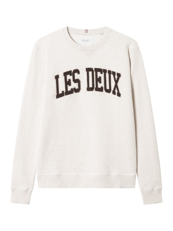 Les Deux Crane sweatshirt - Ivory Melange/Dark Burgundy